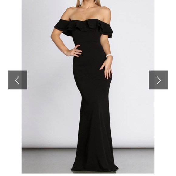 Double Ruffle Formal Dress - Picture 4 of 4